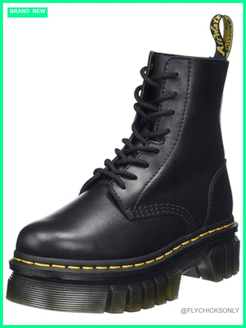Dr. Martens Audrick 8-Eye Leather Platform Combat Boot